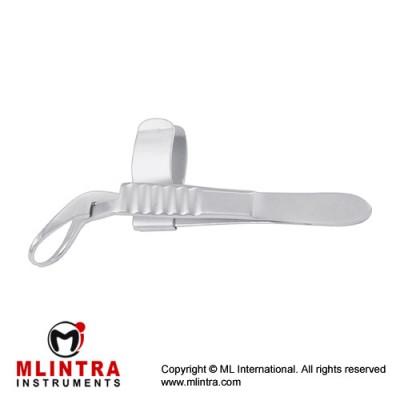 Jones-Martin Towel Clamp Sharp - With Cable Holder Stainless Steel, 8.5 cm - 3 1/4"